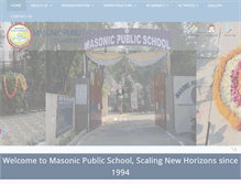 Tablet Screenshot of masonicpublicschool.com